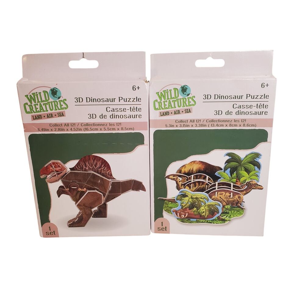 3D Dinosaur Puzzle - Wild Creatures